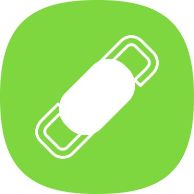 Basit düz bağlantı vektör simgesi