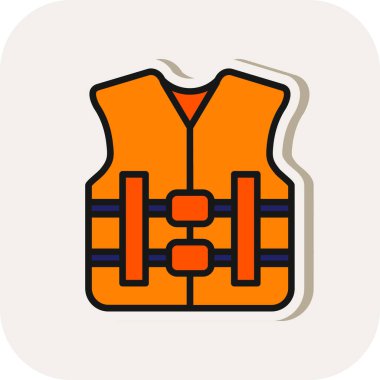 yelek simgesi, vektör biçimi