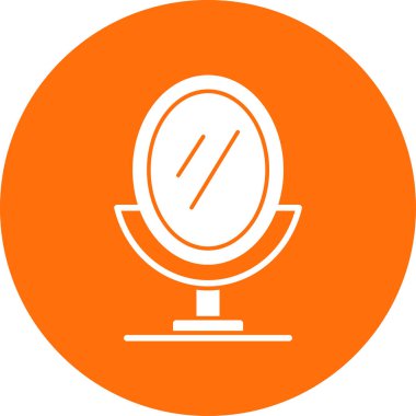 ayna simgesi, ağ basit illüstrasyon