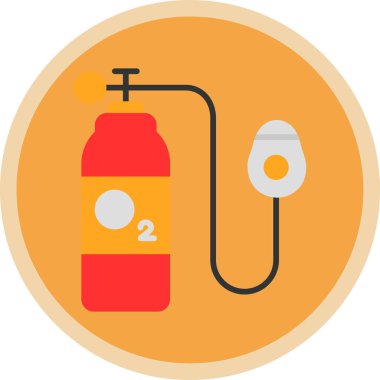 gaz vektörü düz renk simgesi