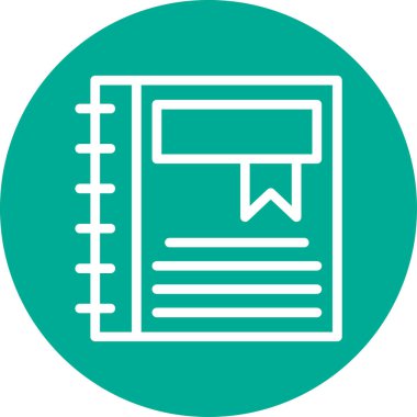 belge simgesi vektör illüstrasyonu