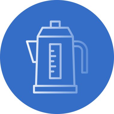 Kahve. Web simgesi basit illüstrasyon