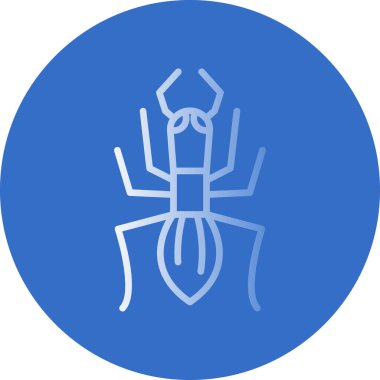 Örümcek ikonu vektör illüstrasyonu