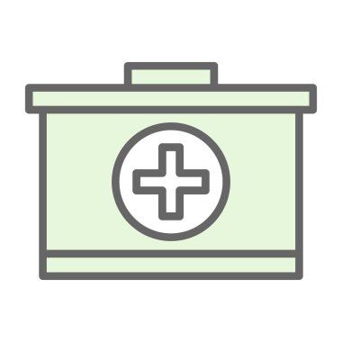 ilk yardım kiti vektör simgesi 