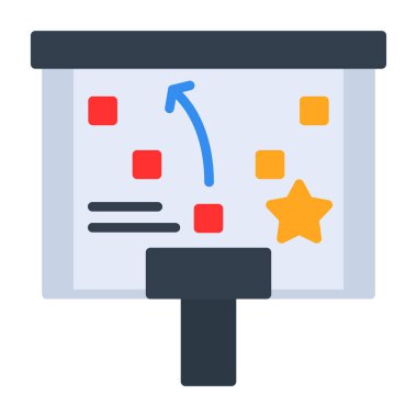 Sunuyu web simgesi, vektör çizim 