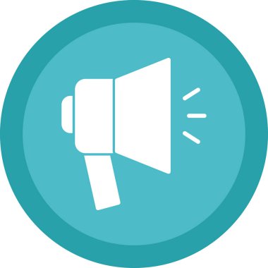 megafon simgesi, basit tasarım vektör çizimi