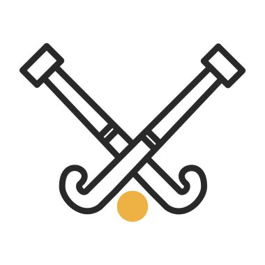 Modern Hokey simgesinin vektör çizimi                          