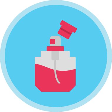 Kırmızı ve mavi ikonun vektör illüstrasyonu.