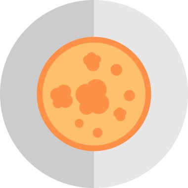 Ay ikonu vektör illüstrasyonu