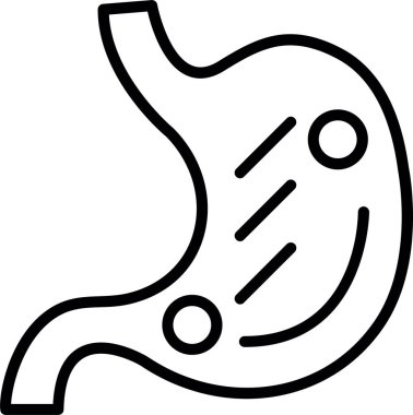 mide ikonu vektör illüstrasyonu 