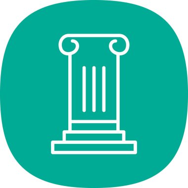 Sütun. Web simgesi basit illüstrasyon