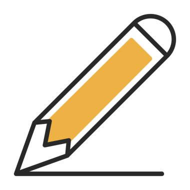 Kalem düz simge. Web vektörü basit illüstrasyon