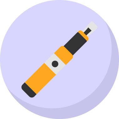 Düz elektronik sigara. Web simgesi 