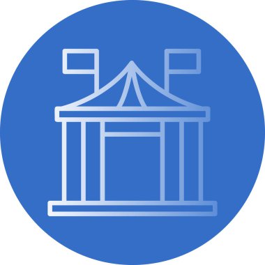 Sirk çizgisi vektör simgesi