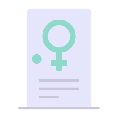 Kadın cinsiyet renk vektörü simgesi kolayca değiştirilebilir ya da düzenlenebilir