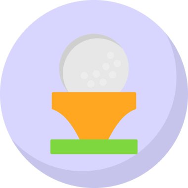 Golf topu web simgesi basit tasarım