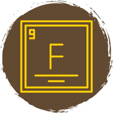 F harfi simgesinin vektör çizimi