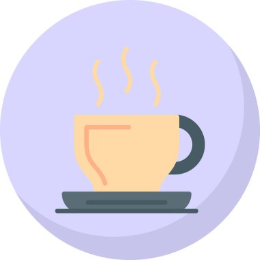 kahve fincanı ikonu vektör illüstrasyonu 