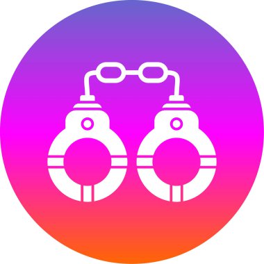 kelepçe simgesi, vektör illüstrasyonu