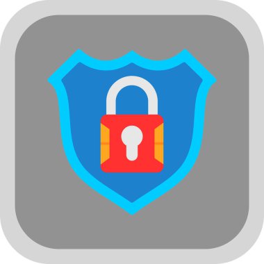 Güvenlik simgesinin vektör illüstrasyonu 