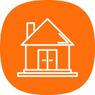 Ev vektör tasarımı. Ev düz simgesi 