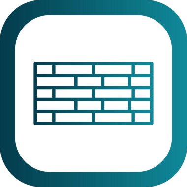 Duvar, Tuğla Bloğu Vektör Simgesi