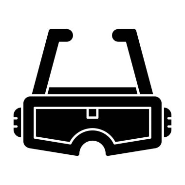 Artırılmış Gerçeklik Gözlüğü simgesinin vektör çizimi