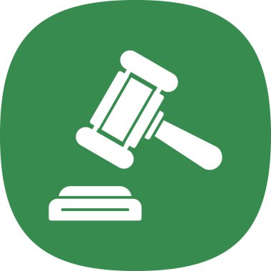 Yargıç Gravel. Web simgesi basit illüstrasyon 