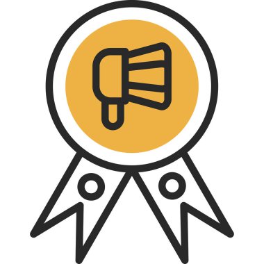 Madalya renkli vektör simgesi