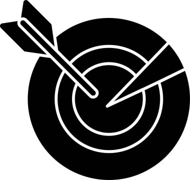 Hedef. Web simgesi basit illüstrasyon