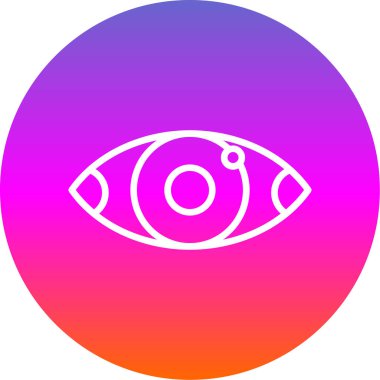 Göz düzlüğü simgesi, vektör çizimi