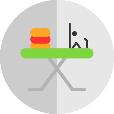 Ütü tahtası simgesi illüstrasyonu 