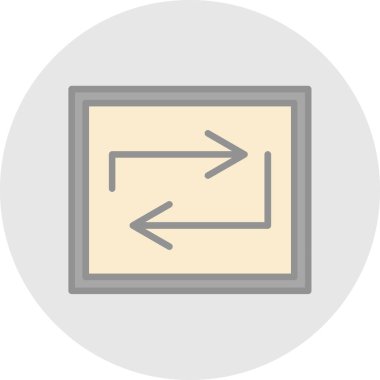 Web simgesi, vektör illüstrasyonunu tekrarla