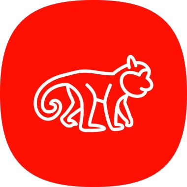 Maymun. Web simgesi basit illüstrasyon
