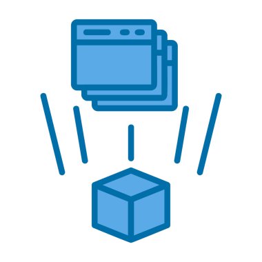 seo modern simgesinin vektör illüstrasyonu