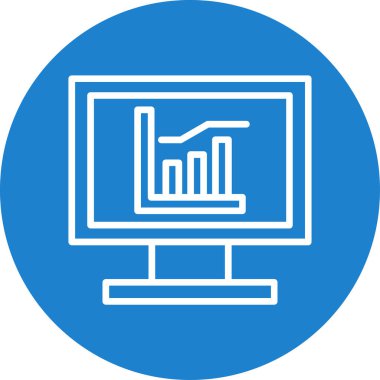 vektör lcd simgesi illüstrasyonu