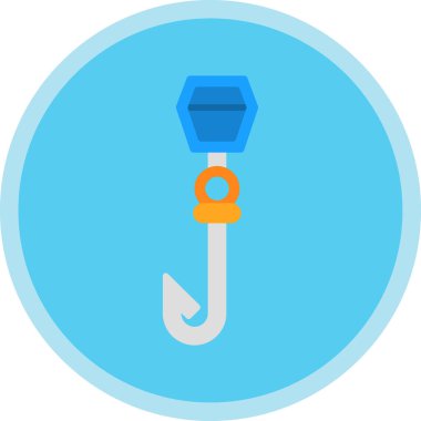 Basit düz kanca vektör çizimi