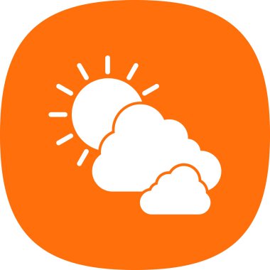 Hava durumu simgesi, vektör illüstrasyonu 