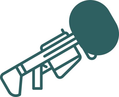 El bombası fırlatma simgesi vektör illüstrasyon tasarımı