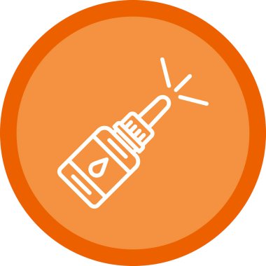 Burun spreyi ikonu. vektör illüstrasyonu                       