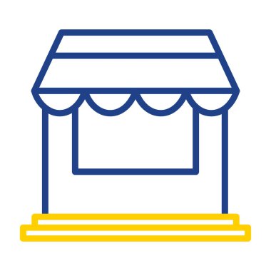 Basit depolama simgesi, vektör illüstrasyon tasarımı