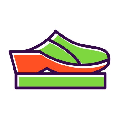 ayakkabı ikonu vektör illüstrasyonu