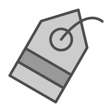 Etiket. Web simgesi basit tasarım