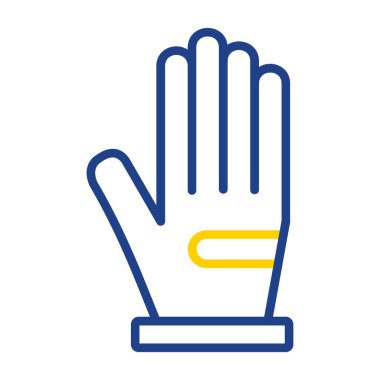 Eldiven simgesi. Vektör illüstrasyonu.