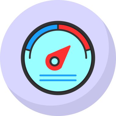 Ölçer. Web simgesi basit illüstrasyon