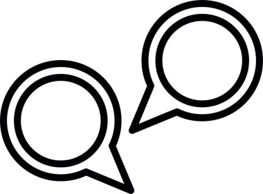 Konuşma baloncukları ikon vektör çizimi