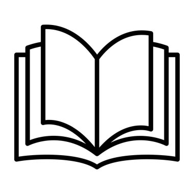 kitap simgesi, vektör illüstrasyonu basit tasarım