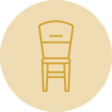 Sandalye. Web simgesi basit illüstrasyon                    