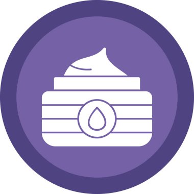 Benzersiz krem vektör simgesi