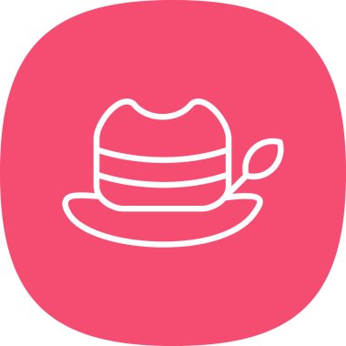 Şapka simgesi vektör illüstrasyonu